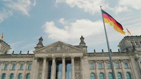 Bundestag-in-Berlin-With-German-Flags