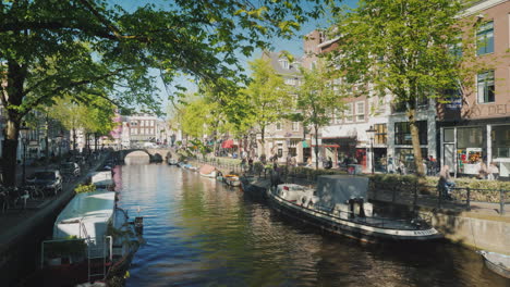 Sunny-Canal-In-Amsterdam-