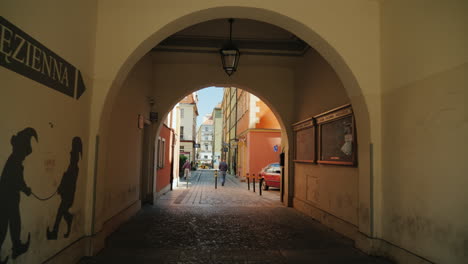 Arch-And-Walkway-in-Polish-Town