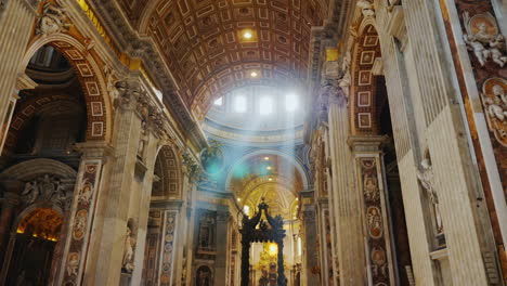 Rays-Of-Sunlight-in-St-Peter's-Church-Rome