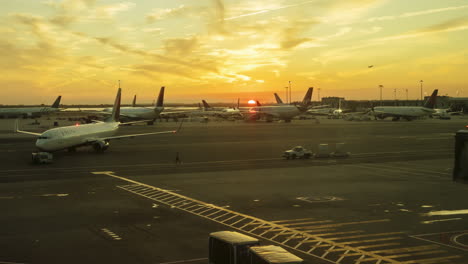 JFK-International-Airport-at-Sunset