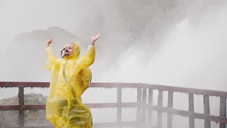 Woman-Admires-Power-of-Niagara-Falls