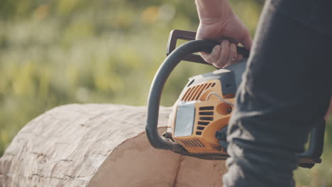 Man-Cutting-Trunk-With-Chainsaw