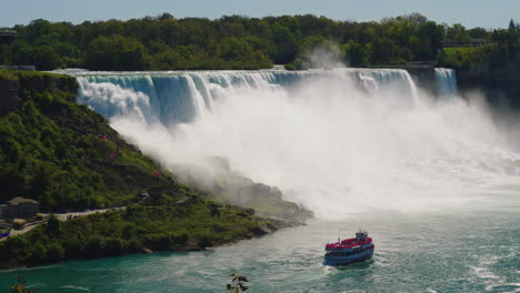 Boat-Sailing-by-Niagara-Falls