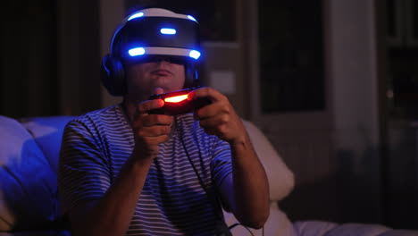 Virtual-Reality-Gamer-at-Night