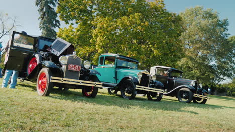 Three-Old-Cars-in-a-Field