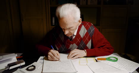 Grandfather-Writing-Letter