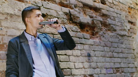 Young-Frustrated-Businessman-Drinking-Alcohol-From-Flasks-In-An-Abandoned-House-Concept-Depression-T