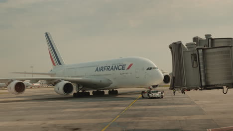 Air-France's-Huge-Airliner-Prepares-For-Departure