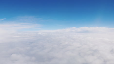 View-From-The-Window-Of-The-Plane-At-The-Clouds---Fly-Among-The-Clouds