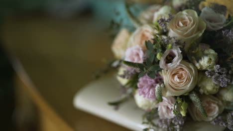 Wedding-Bouquet-On-Table