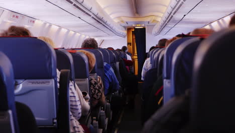 Inside-The-Passenger-Compartment-In-An-Airliner