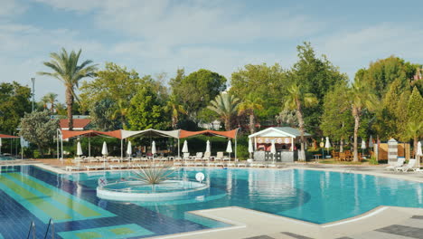 Luxury-Hotel-With-Swimming-Pool-In-Turkey-Loungers-A-Cozy-Cafe---All-For-A-Comfortable-Stay
