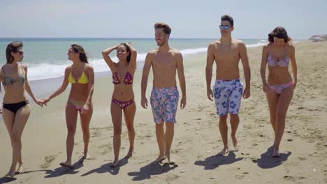 Cute Teenagers Bathing Suits On Beach Stock Footage Video (100%  Royalty-free) 16428619