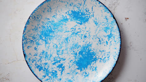 Blue-hand-painted-ceramic-serving-plate