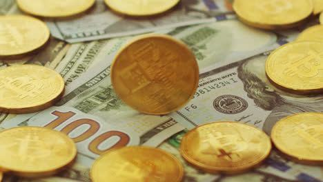 Gold-bitcoins-and-dollars