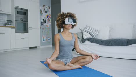 Content-woman-meditating-in-VR-glasses